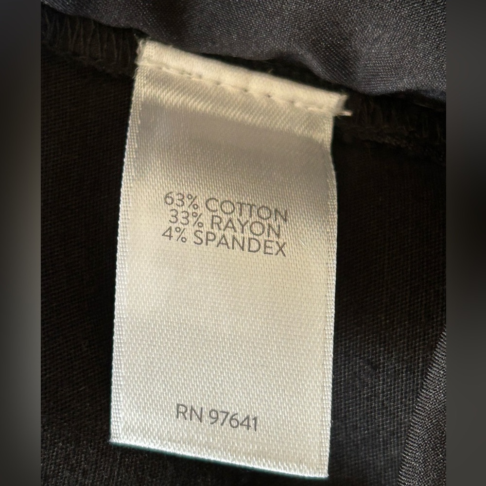 J Jill 20 Pants Black Essential Cotton Stretch - Picture 6 of 6